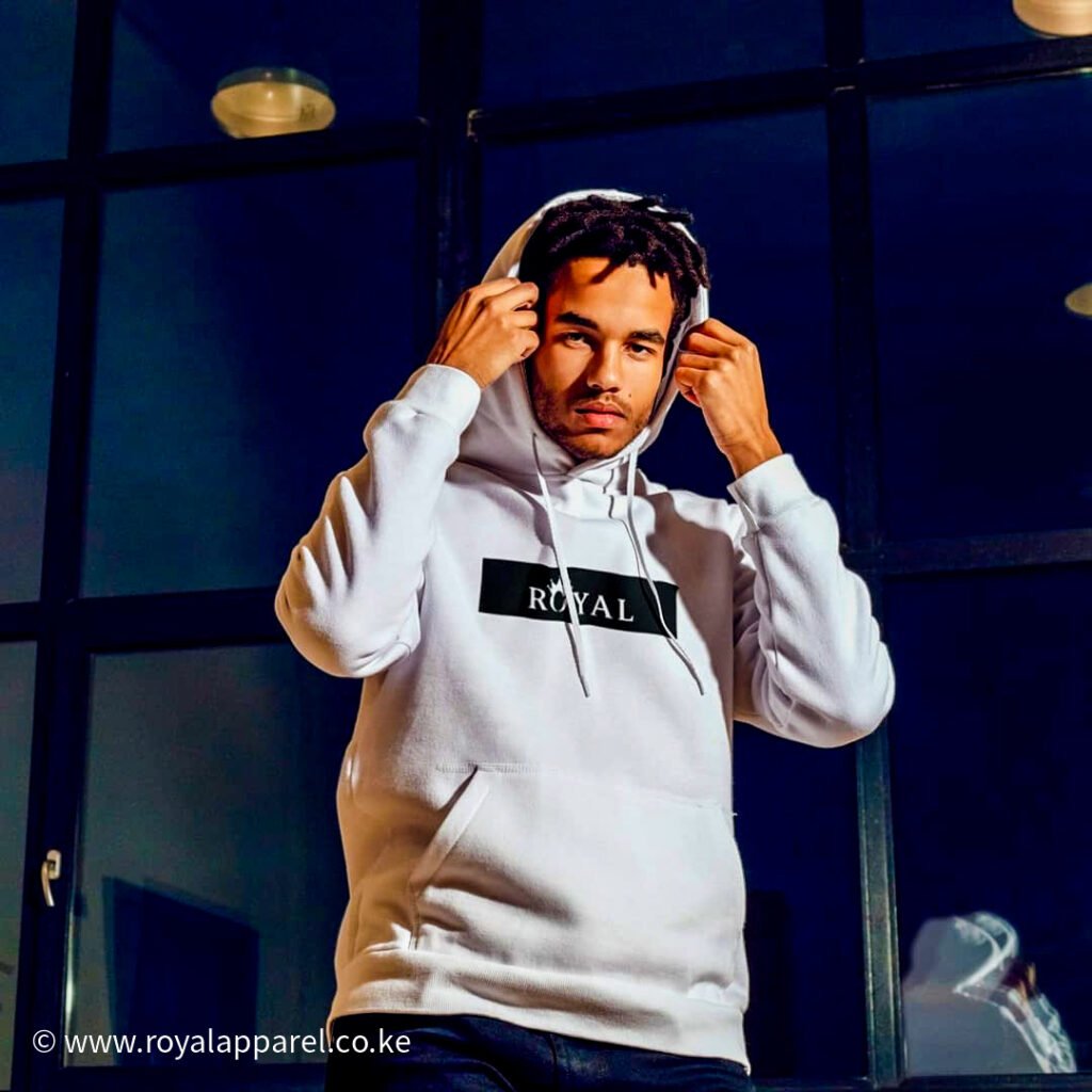 Royal White Hoodie