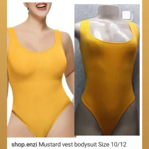 mustard bodysuit