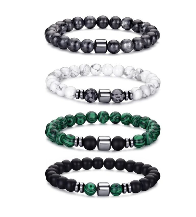 Masculine stone bracelets
